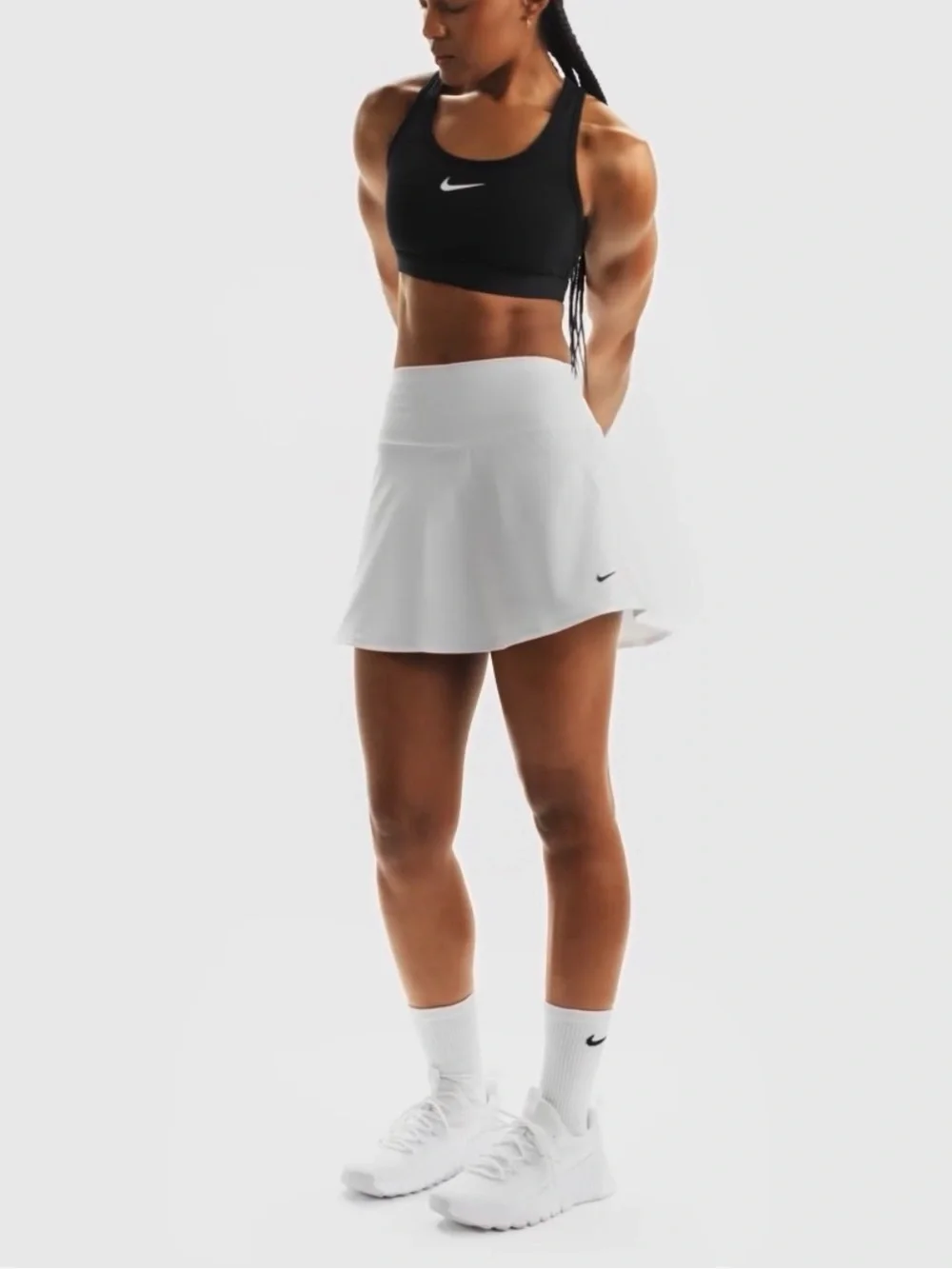 Nike One Dri-FIT Skirt White Small  NWT IN PACKAGE